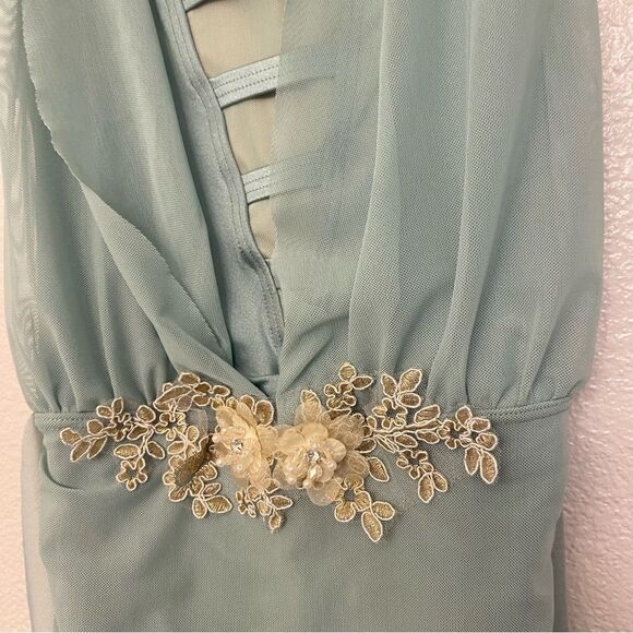 Weissman Dance costume mint sage green dress Watermelon Sugar D13039 SA adult - Picture 4 of 16